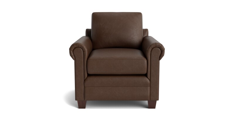 Carolina Leather Panel Arm Chair 388712L60