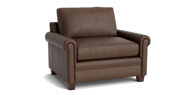 Carolina Leather Panel Arm Chair 388718L61
