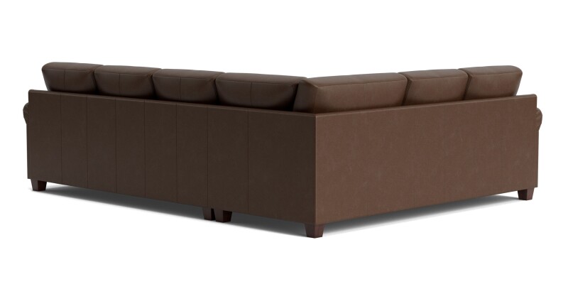 Carolina Leather Panel Arm L-Shaped Sectional 3887LLSECTLKIT53