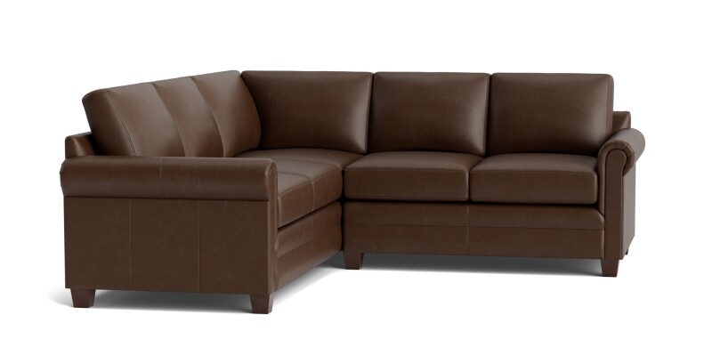 Carolina Leather Panel Arm L-Shaped Sectional 3887LSECTLKIT53