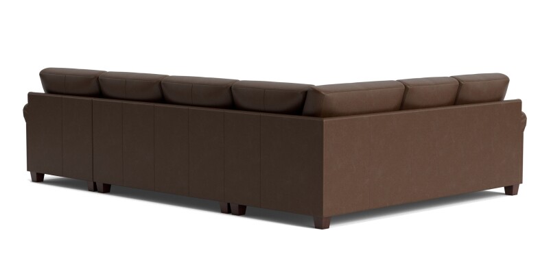Carolina Leather Panel Arm U-Shaped Sectional 3887USECTLKIT55