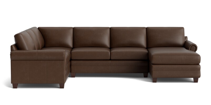 Carolina Leather Panel Arm U-Shaped Sectional 3887USECTLKIT58
