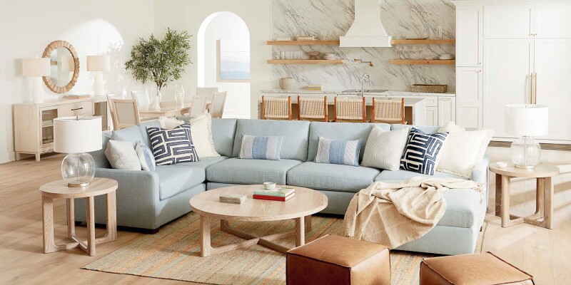 Colby Thin Track Arm Modular L-Shaped Sectional 3892USECTFC6FC2320LOUNGE