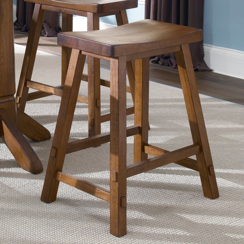 Creations 24 Inch Sawhorse Counter Stool - Tobacco (RTA) 38B1824