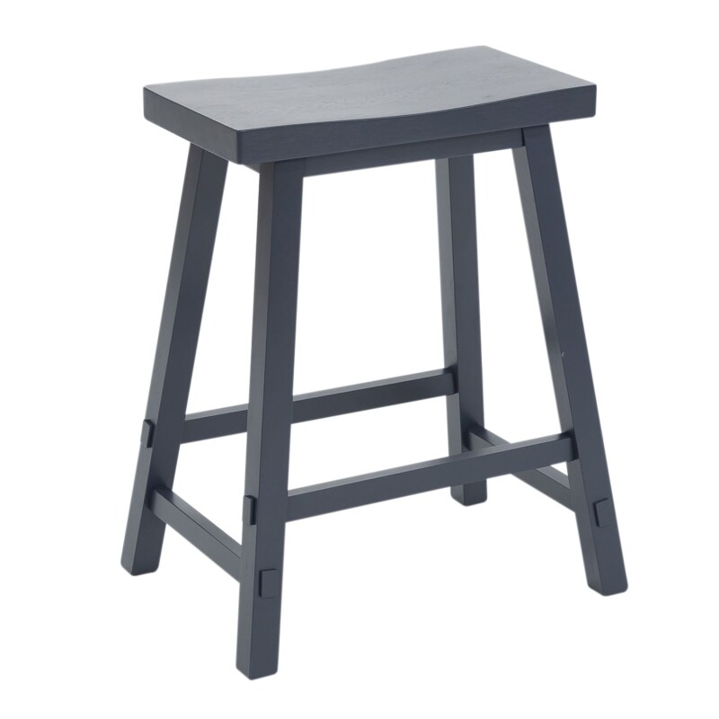 Creations 24 Inch Sawhorse Counter Stool- Navy 38B1824N