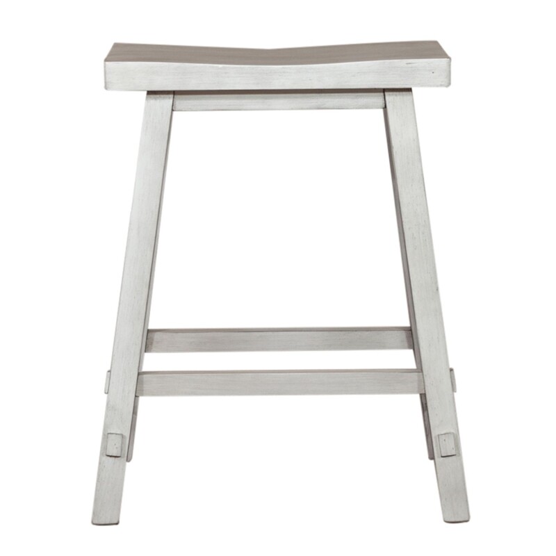 Creations 24 Inch Sawhorse Counter Stool - White 38B1824W