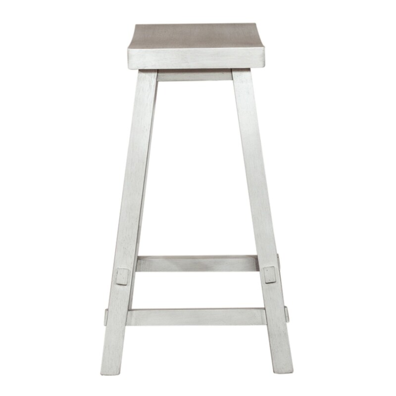 Creations 24 Inch Sawhorse Counter Stool - White 38B1824W