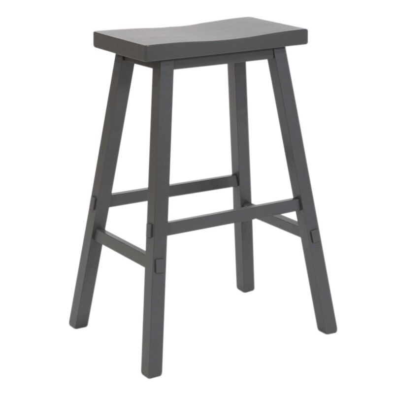 Creations 30 Inch Sawhorse Stool- Gray 38B1830G