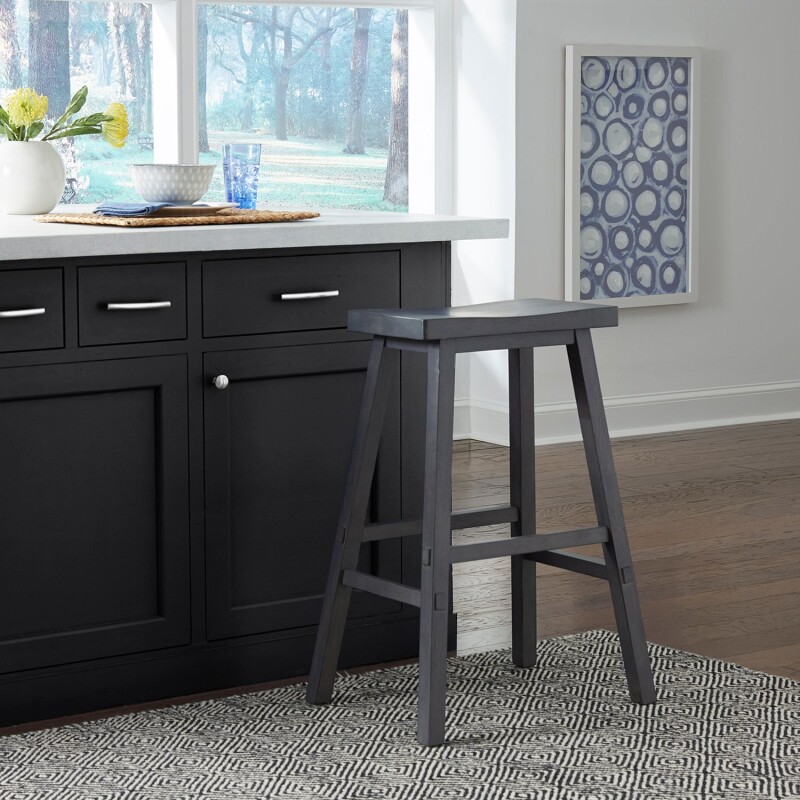Creations 30 Inch Sawhorse Stool- Slate 38B1830S