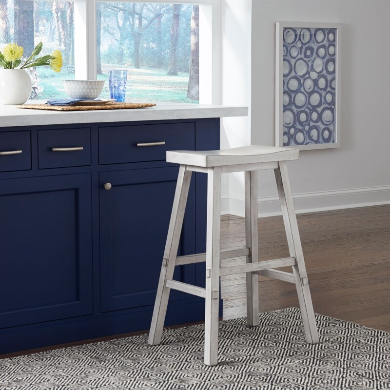 Creations 30 Inch Sawhorse Stool- White 38B1830W