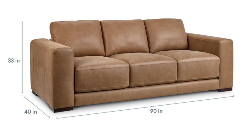 Cabo Leather Sofa 391072T