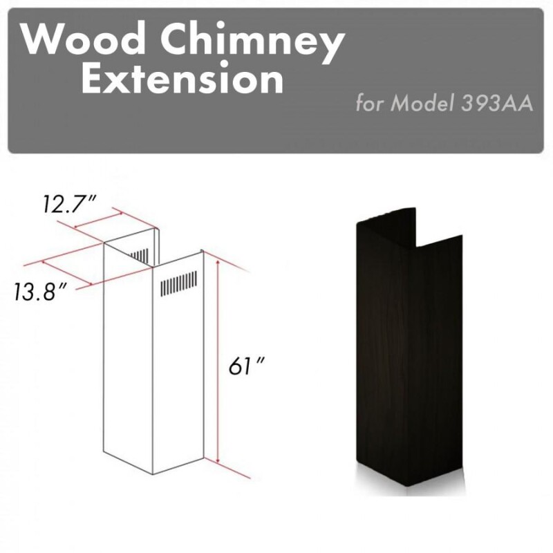 Wooden Wall Mount Range Hood Extension 393AAE