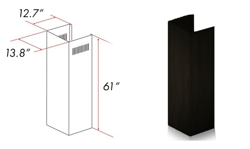 Wooden Wall Mount Range Hood Extension 393AAE