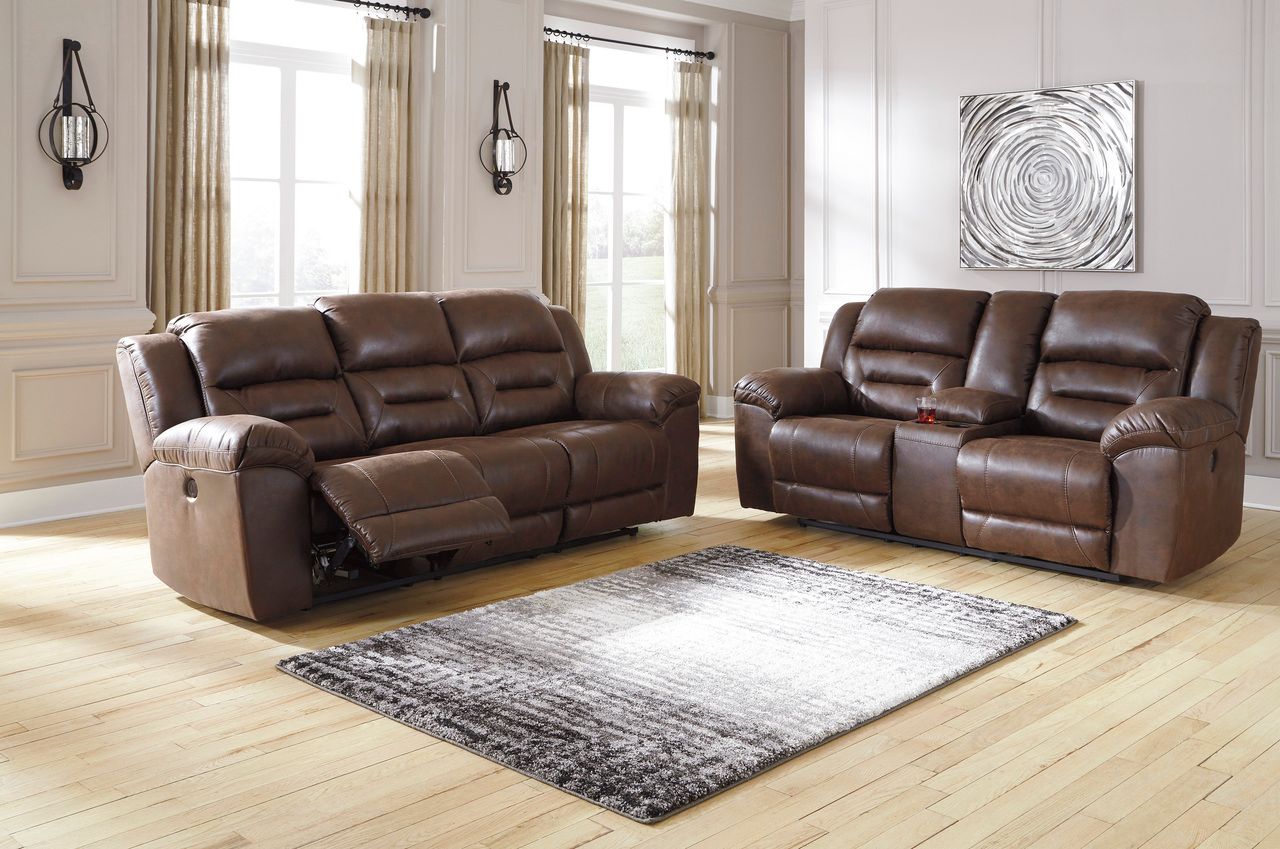 Stoneland Power Reclining Sofa In Chocolate 3990487