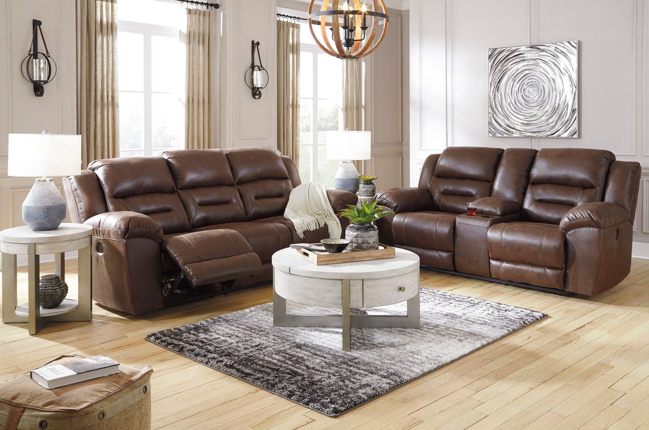 Stoneland Power Reclining Sofa In Chocolate 3990487