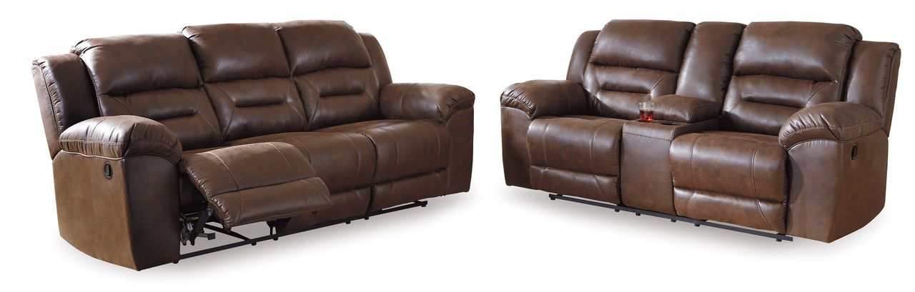 Stoneland Reclining Sofa In Chocolate 3990488