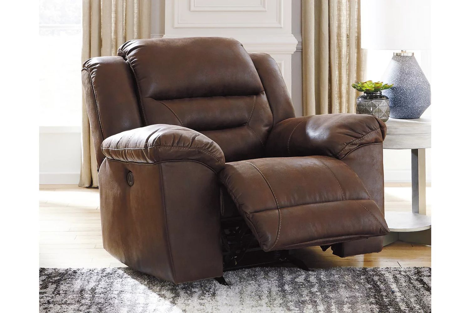 Stoneland Power Recliner In Chocolate 3990498