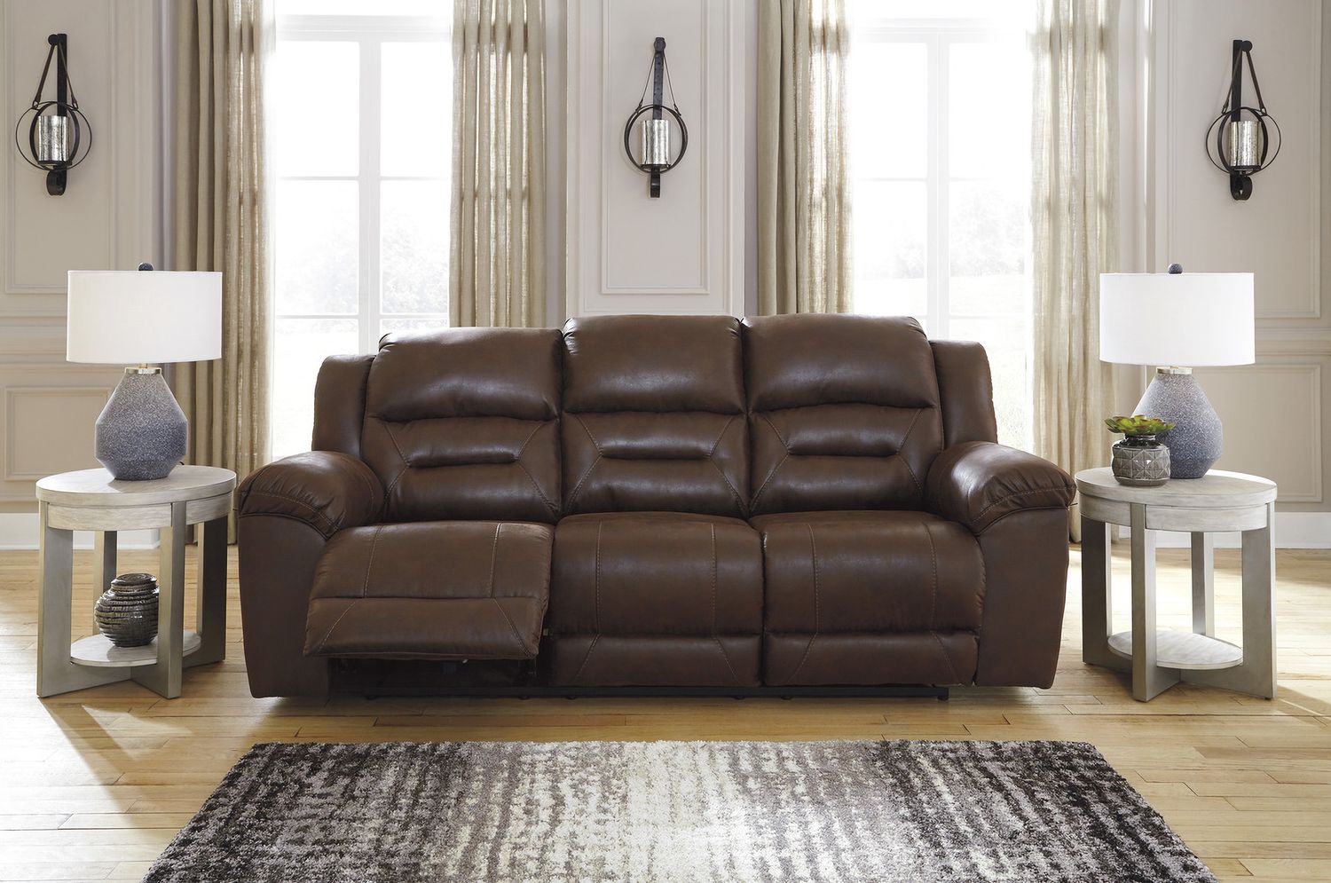 Stoneland Reclining Living Room Set In Chocolate 39904U1