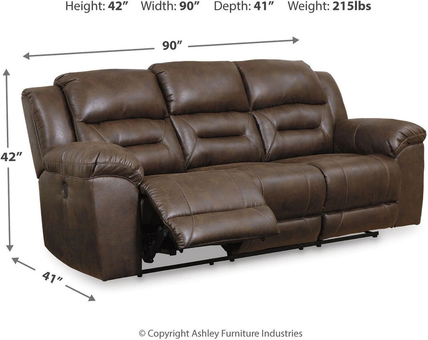 Stoneland Reclining Living Room Set In Chocolate 39904U1