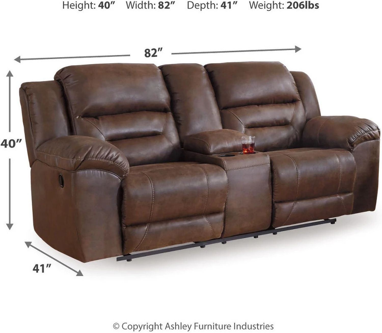 Stoneland Reclining Living Room Set In Chocolate 39904U1