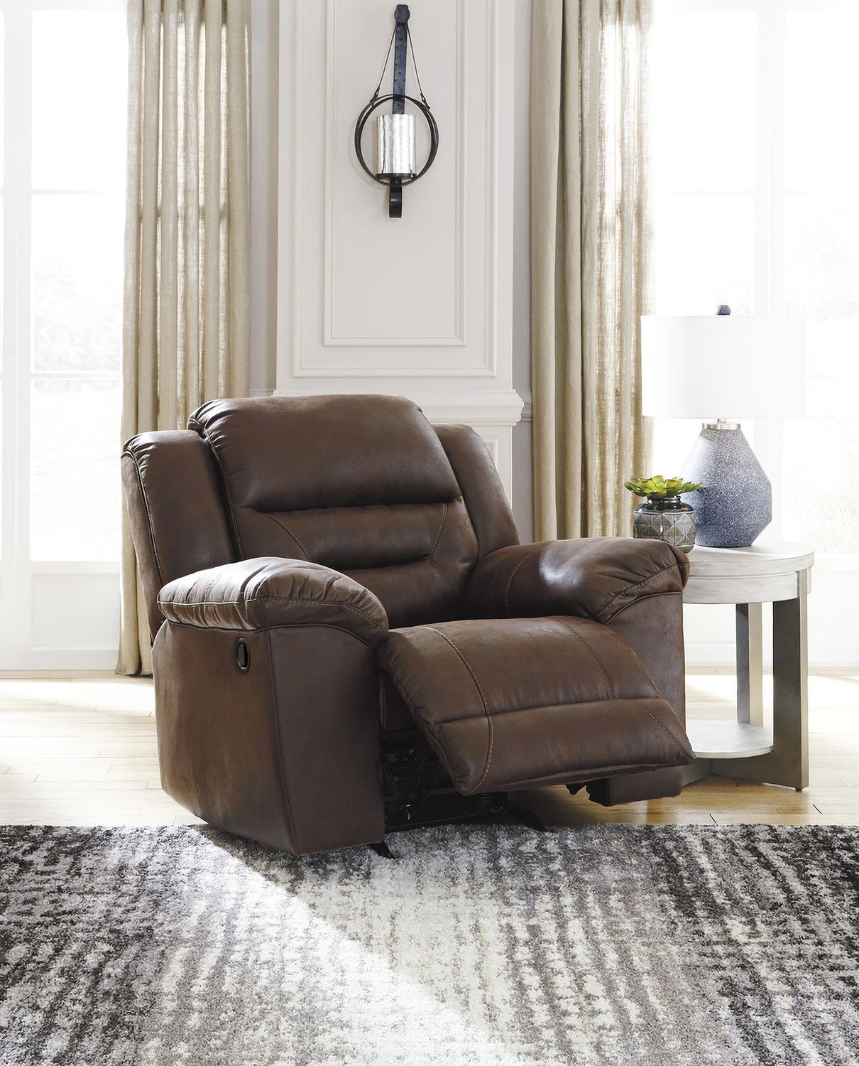 Stoneland Reclining Living Room Set In Chocolate 39904U1