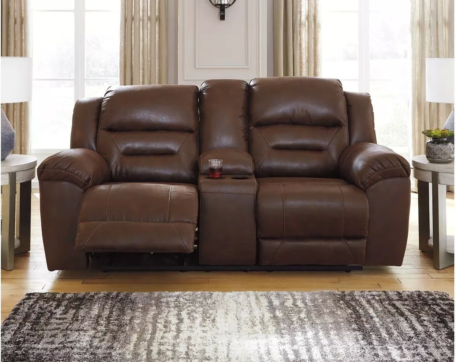 Stoneland Power Reclining Living Room Set In Chocolate 39904U2