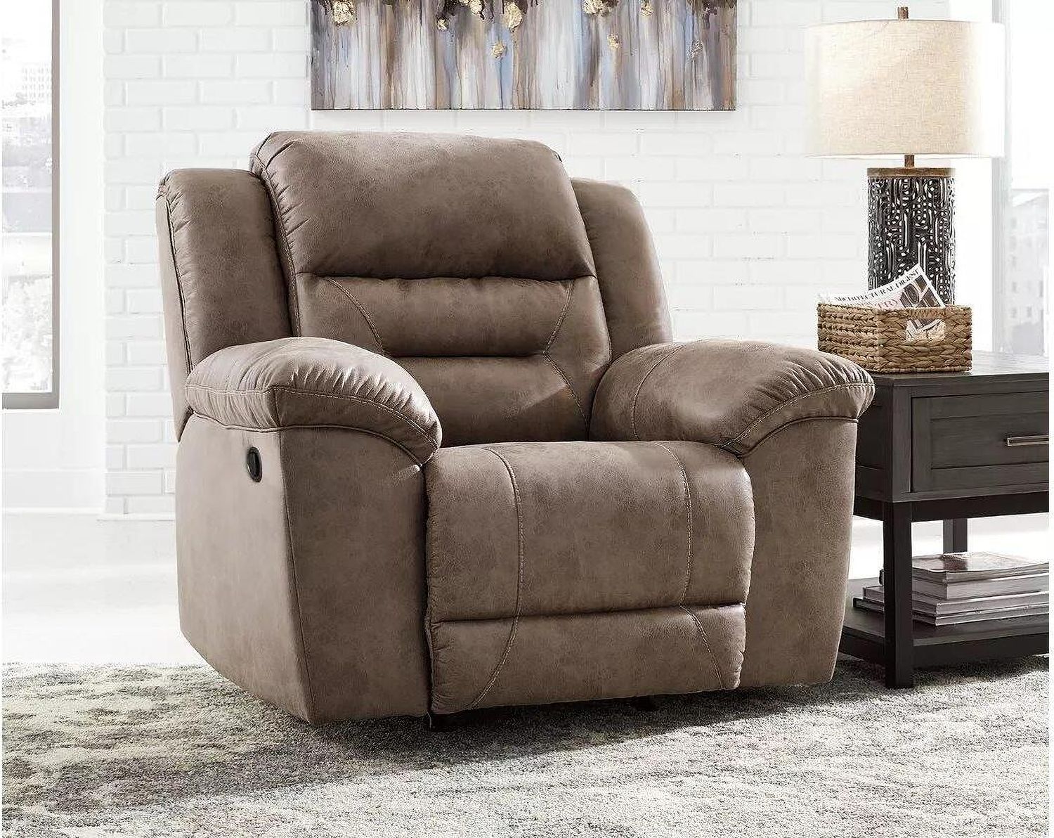Stoneland Recliner In Fossil 3990525