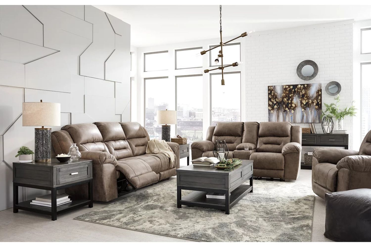 Stoneland Power Reclining Sofa In Fossil 3990587