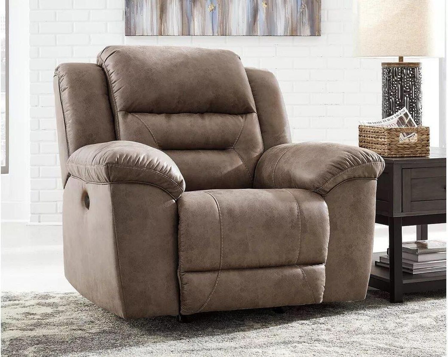 Stoneland Power Recliner In Fossil 3990598