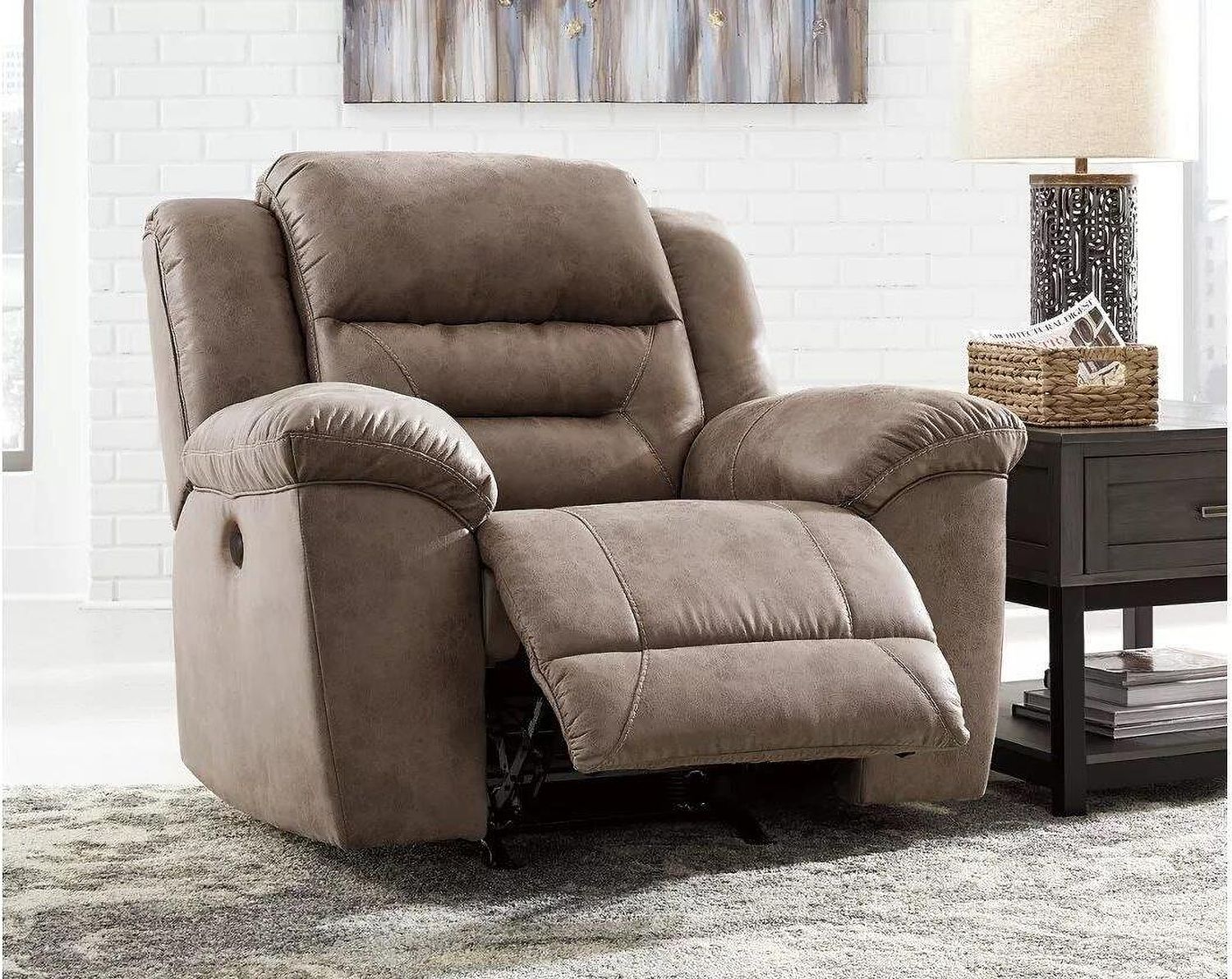 Stoneland Power Recliner In Fossil 3990598