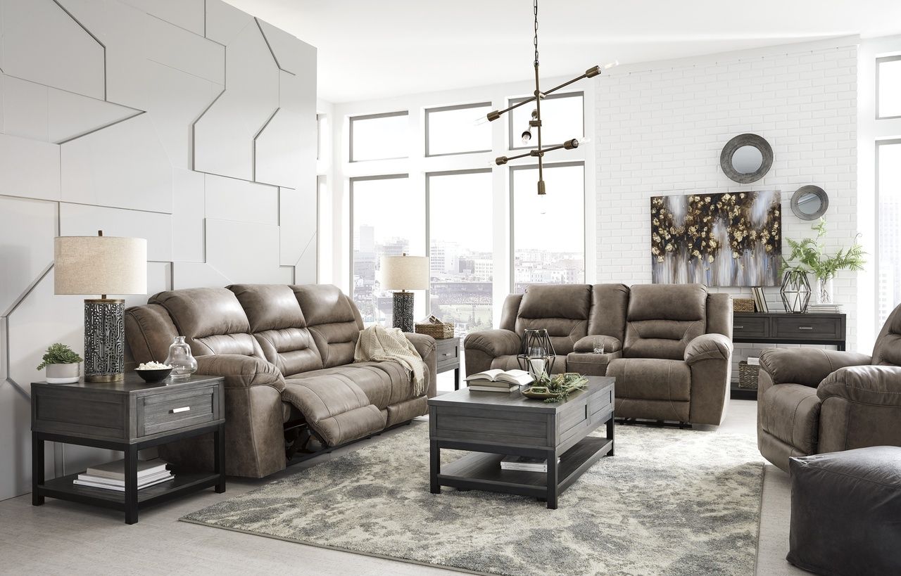 Stoneland Power Recliner In Fossil 3990598