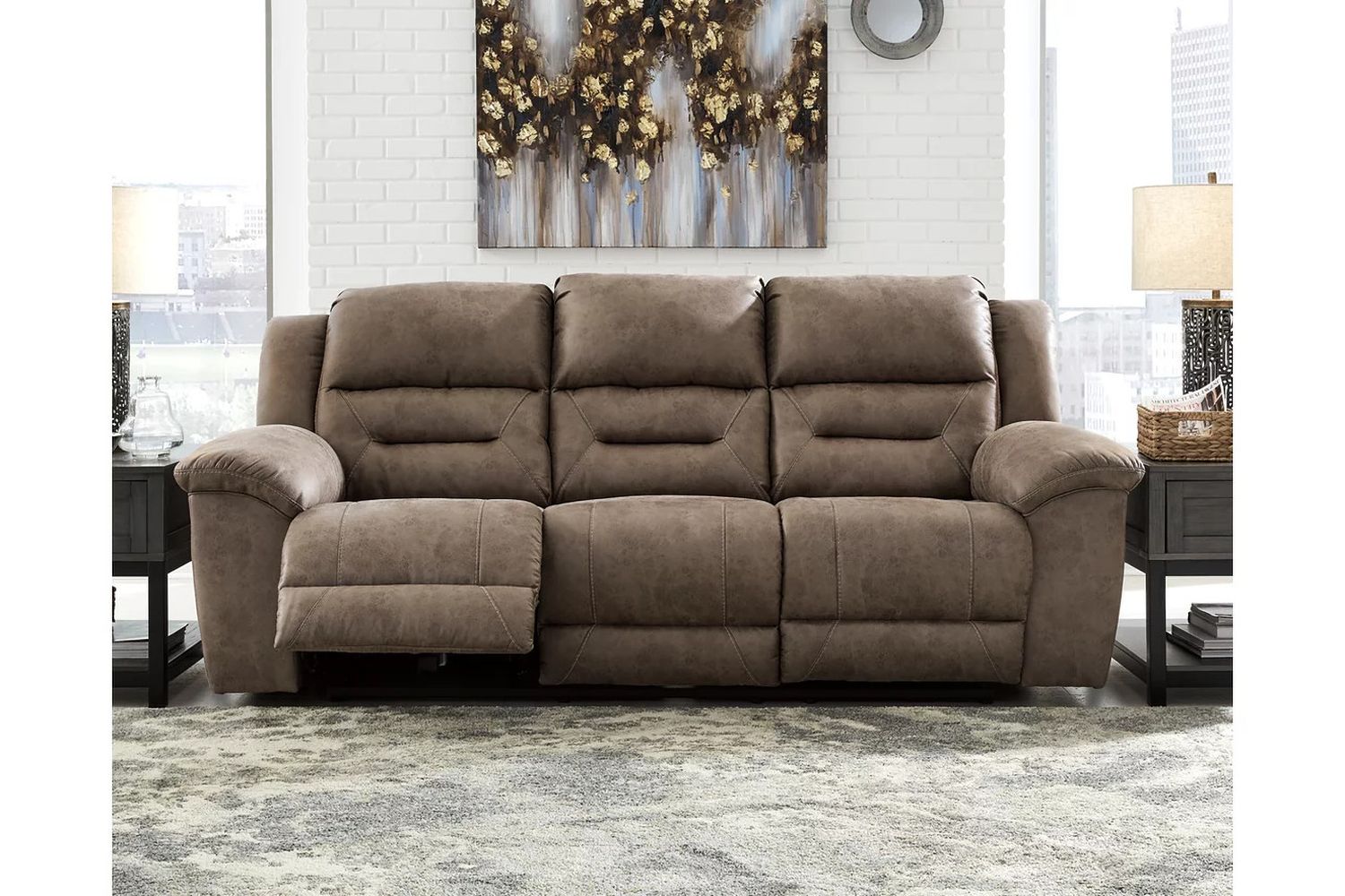 Stoneland Power Reclining Living Room Set In Fossil 39905U3