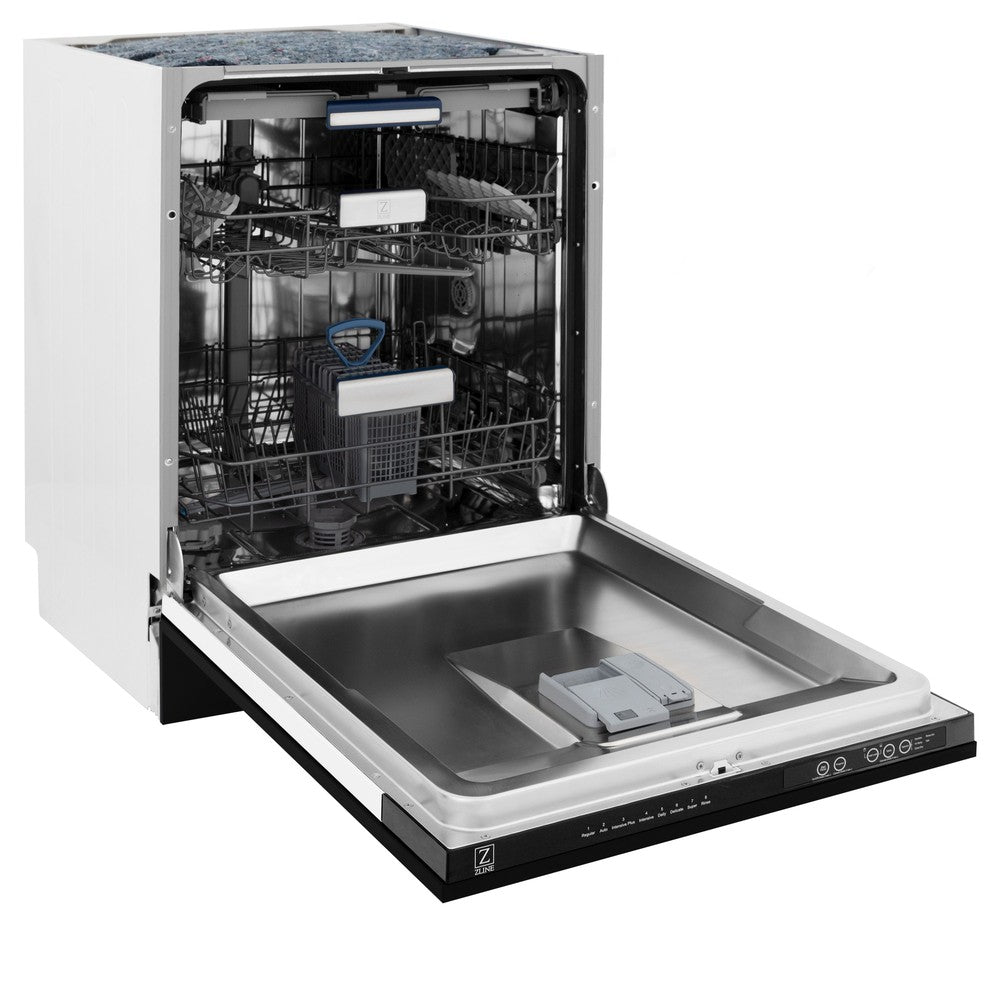 Autograph Edition 48 in. Kitchen Package with Black Stainless Steel Dual Fuel Range, Range Hood and Dishwasher with Champagne Bronze Accents 3AKPRABRHDWV48CB