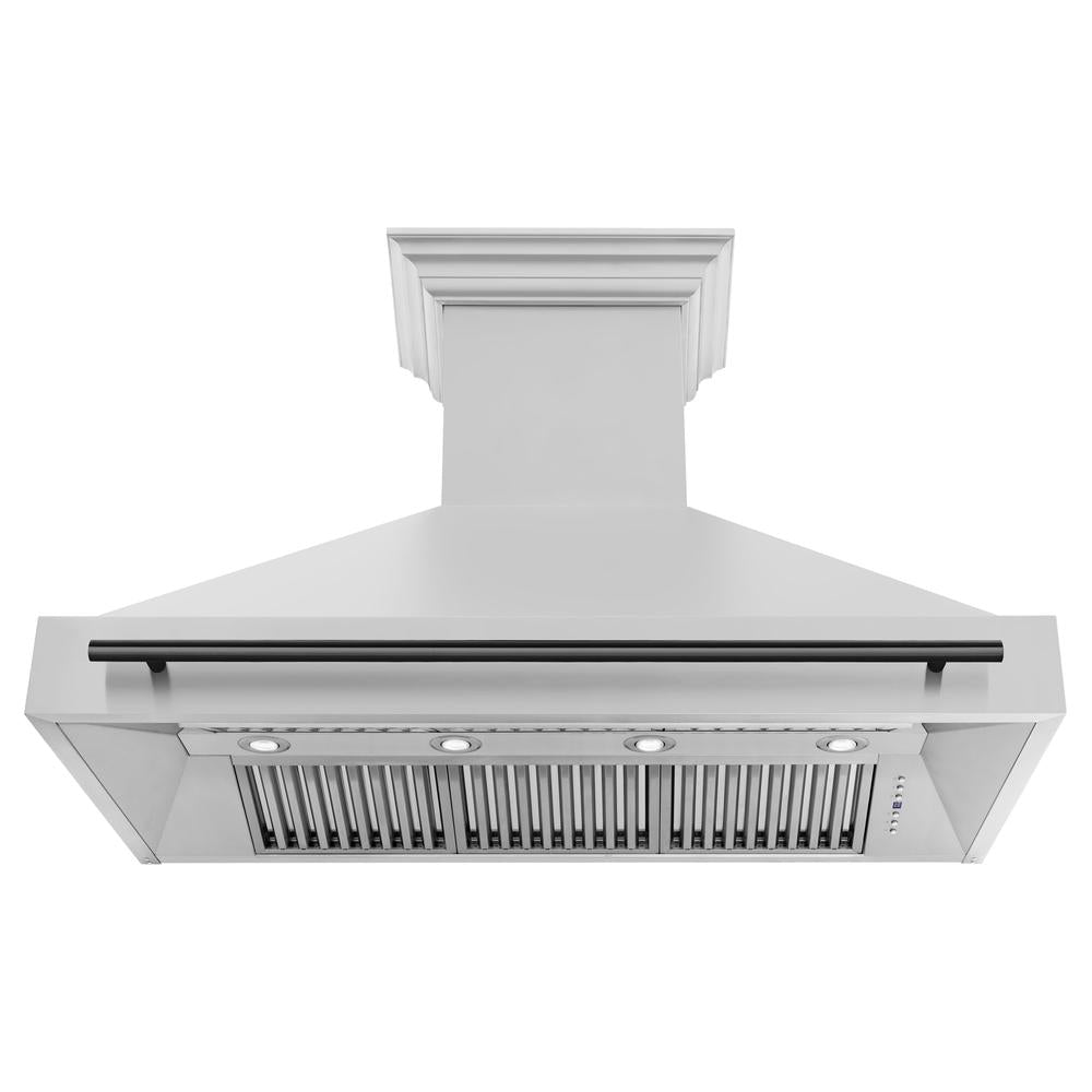 Autograph Edition 48 in. Kitchen Package with Stainless Steel Dual Fuel Range, Range Hood and Dishwasher with Matte Black Accents 3AKPRARHDWM48MB