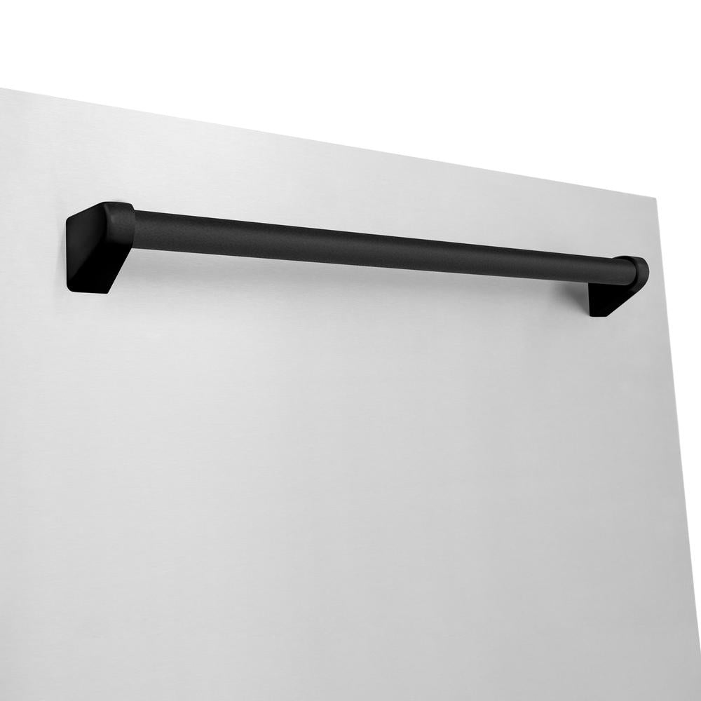 Autograph Edition 48 in. Kitchen Package with Stainless Steel Dual Fuel Range, Range Hood and Dishwasher with Matte Black Accents 3AKPRARHDWM48MB
