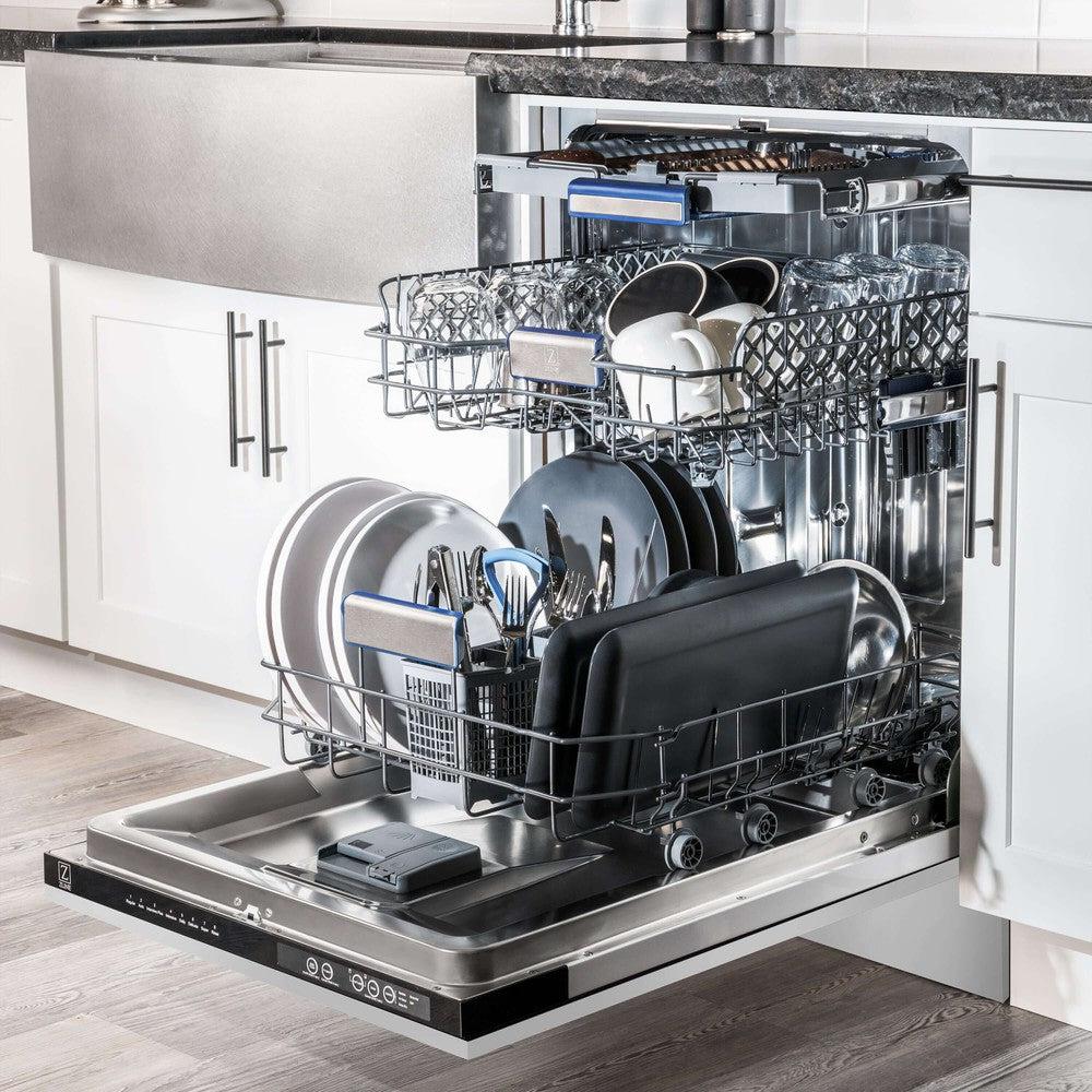 48 in. Kitchen Package with Stainless Steel Dual Fuel Range, Convertible Vent Range Hood and Tall Tub Dishwasher 3KPRARH48DWV