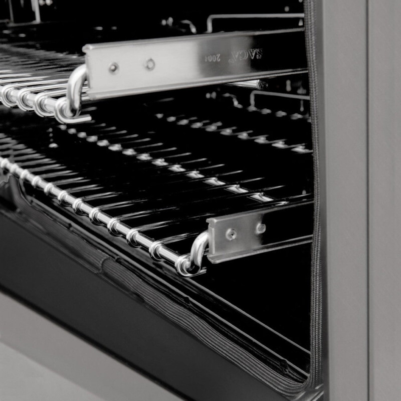 30 in. Kitchen Package with Satin Stainless Dual Fuel Range, Ducted Vent Range Hood and Dishwasher 3KPRASRH30DW