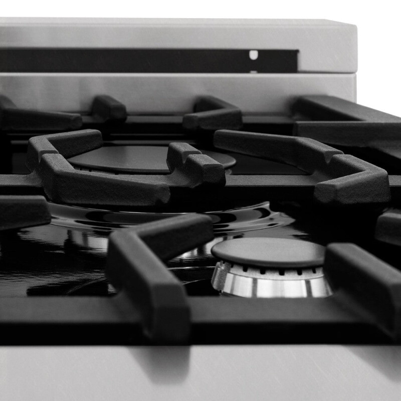 36 in. Kitchen Package with Satin Stainless Dual Fuel Range, Ducted Vent Range Hood and Dishwasher 3KPRASRH36DW