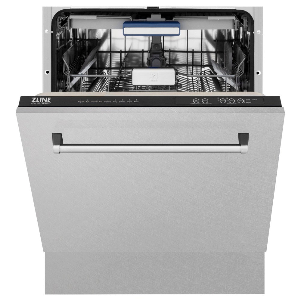 48 in. Kitchen Package with Satin Stainless Dual Fuel Range, Ducted Vent Range Hood and Tall Tub Dishwasher 3KPRASRH48DWV