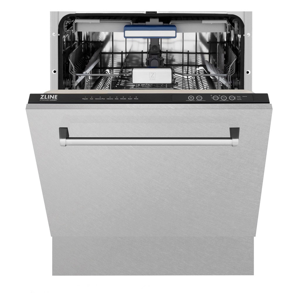 48 in. Kitchen Package with Satin Stainless Dual Fuel Range, Ducted Vent Range Hood and Tall Tub Dishwasher 3KPRASRH48DWV