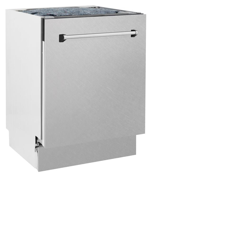 48 in. Kitchen Package with Satin Stainless Dual Fuel Range, Ducted Vent Range Hood and Tall Tub Dishwasher 3KPRASRH48DWV