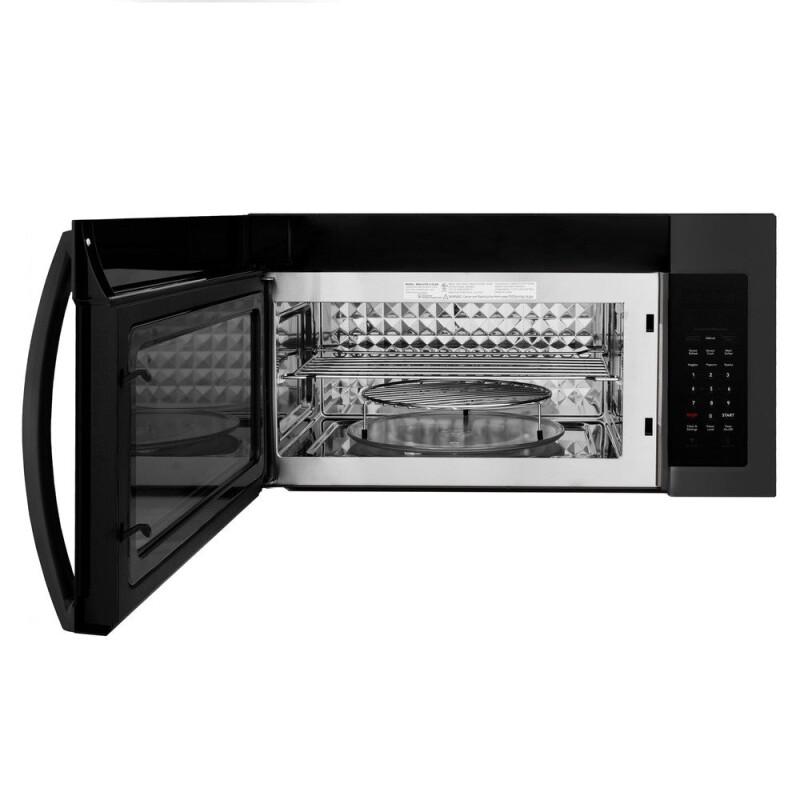 Kitchen Package with 30 in. Black Stainless Steel Rangetop, 30 in. Over The Range Microwave with Modern Handle and Double Wall Oven 3KPRTBOTR30AWD
