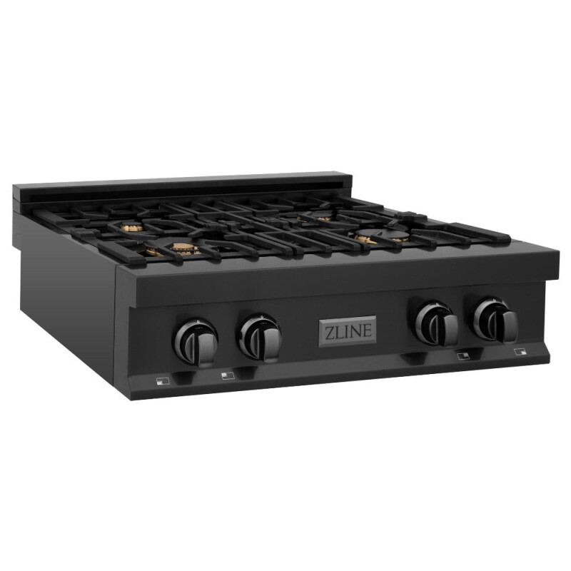 Kitchen Package with 30 in. Black Stainless Steel Rangetop, 30 in. Convertible Range Hood and Double Wall Oven 3KPRTBRH30AWD