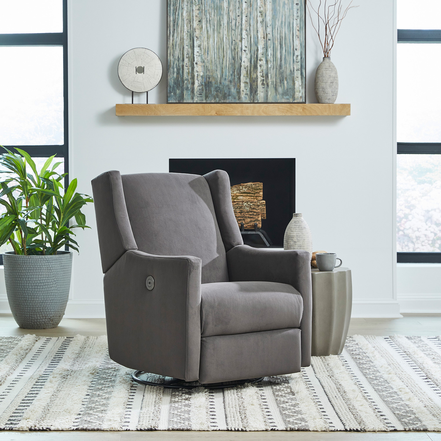 Lillian - Modern Styled Swivel Glider Recliner - 3NI15 3NI15