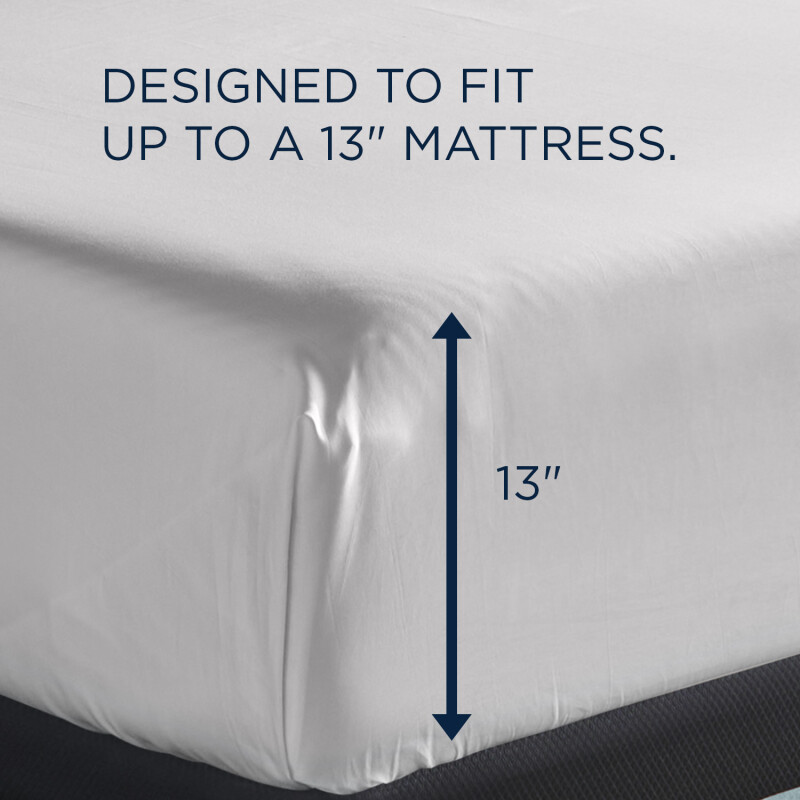 TEMPUR Classic Cotton Sheet Set White 40100131