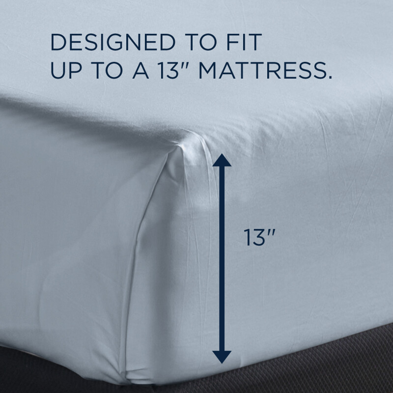 TEMPUR Classic Cotton Sheet Set Sleepy Blue 40100361
