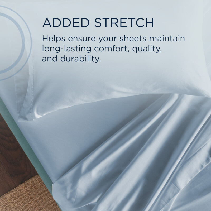 TEMPUR Classic Cotton Sheet Set Sleepy Blue 40100362