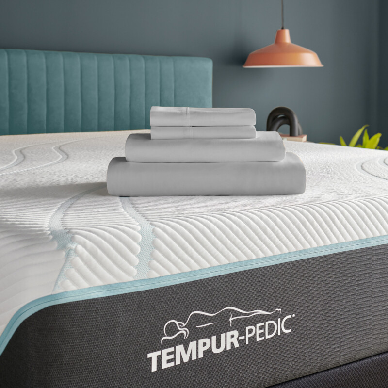 TEMPUR Classic Cotton Sheet Set Sleepy Silver Mist 40100430