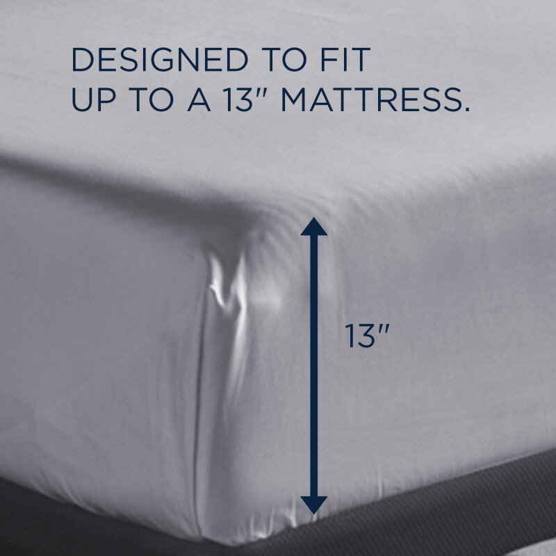TEMPUR Classic Cotton Sheet Set Sleepy Silver Mist 40100440