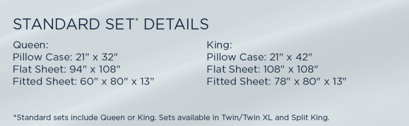TEMPUR Classic Cotton Sheet Set Cool Gray 40100540